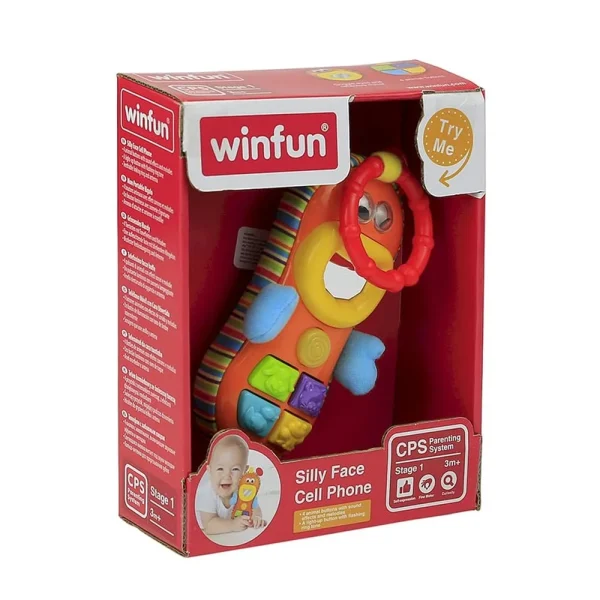 Winfun Funny Baby Phone - Interactive Toy Phone with Lights, Sounds, and Music