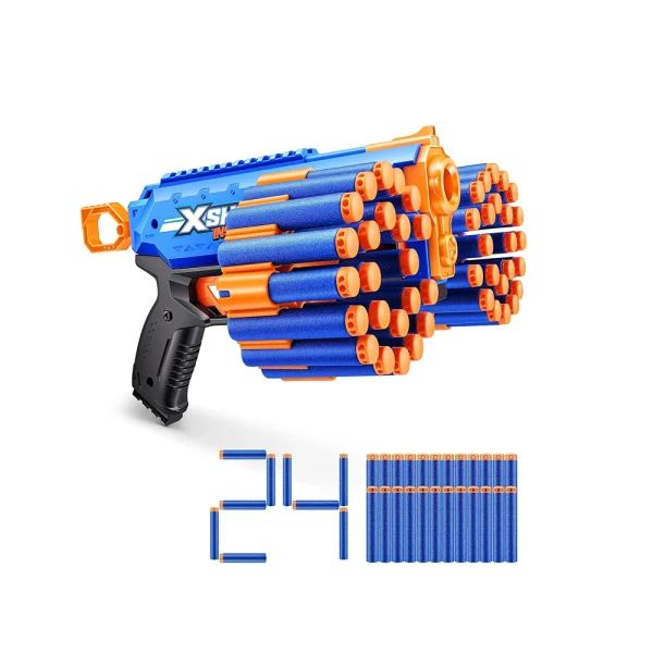X-Shot Insanity Manic Blaster - High-Capacity Foam Dart Blaster for Intense Battle Action