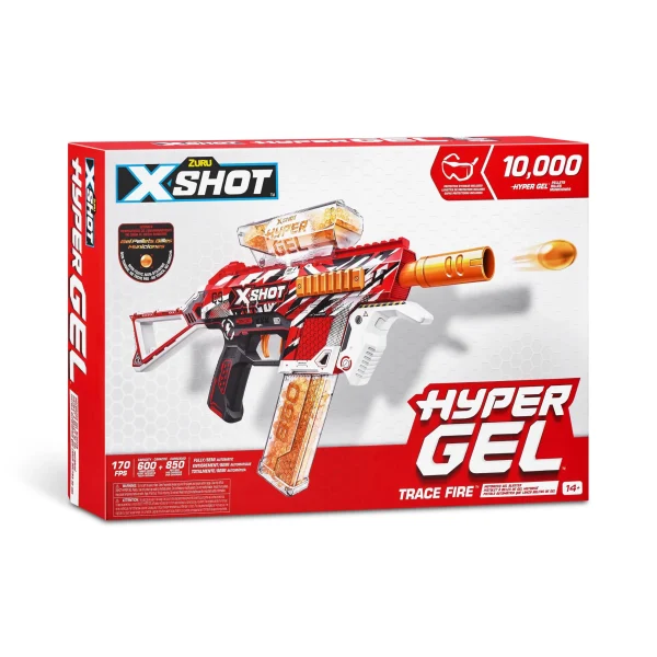 X-Shot Hyper Gel Trace Fire Blaster - High-Performance Gel Bead Blaster with Precision and Speed - Image 2