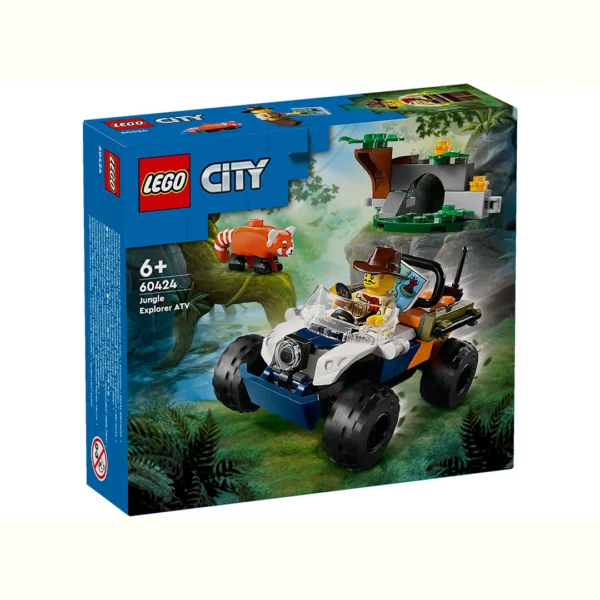 ليجو سيتي: مهمة مستكشف الأدغال مع الباندا الأحمر – LEGO City Jungle Explorer ATV Red Panda Mission (60424)