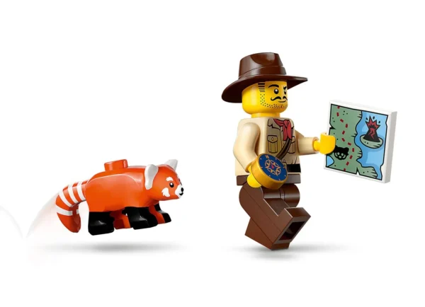 ليجو سيتي: مهمة مستكشف الأدغال مع الباندا الأحمر – LEGO City Jungle Explorer ATV Red Panda Mission (60424) - Image 10