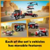 ليجو كريتور 3 في 1: الشاحنة المسطحة مع الهليكوبتر – LEGO Creator 3-in-1 Flatbed Truck with Helicopter (31146) - Image 2