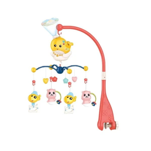 360° Musical Baby Crib Mobile with Lights & Remote
