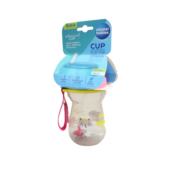 Canpol Babies Folding Straw Cup - 9+ Months