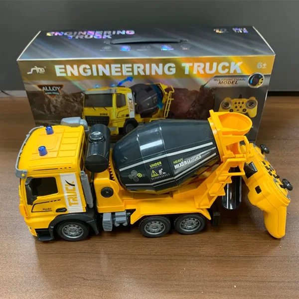 Remote Control Cement Mixer Truck – Construction Vehicle (5+ Years) - Image 5