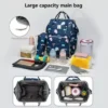 شنطة الأمومة الأصلية من ليكوين – الجيل السابع دايموند – مقاومة للمياه Lequeen Diamond 7th Edition – Waterproof Original Mommy Bag - Image 4
