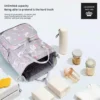 شنطة الأمومة الأصلية من ليكوين – الجيل السابع دايموند – مقاومة للمياه Lequeen Diamond 7th Edition – Soft Waterproof Original Mommy Bag - Image 5