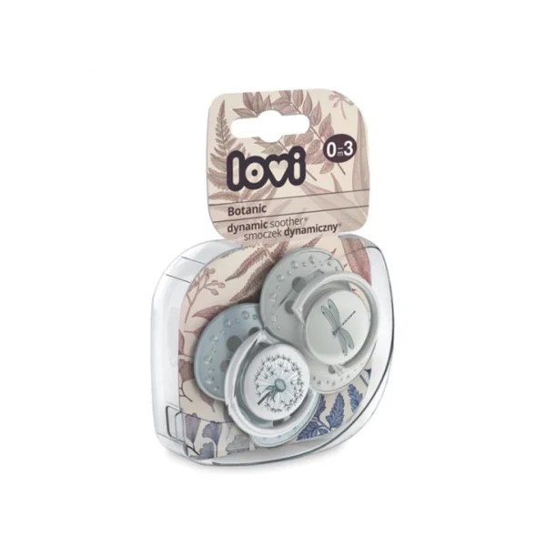 LOVI Dynamic Silicone Soother 0-3M – Transparent - Image 4