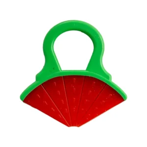 Bubbles Watermelon-Shaped Silicone Teether – 1 Piece