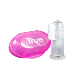 TRUE Silicone Finger Toothbrush with Case – 1 Piece