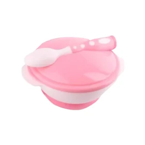Safari Baby Bowl with Spoon – Pink