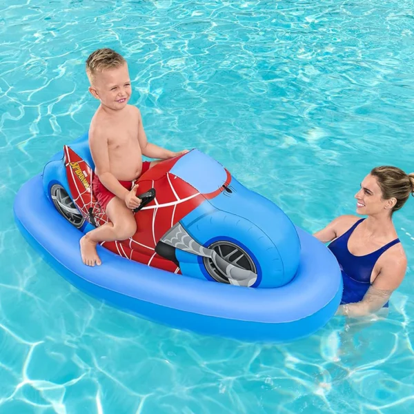 Bestway Spider-Man Sporty Motorcycle Ride-On Float - Image 9