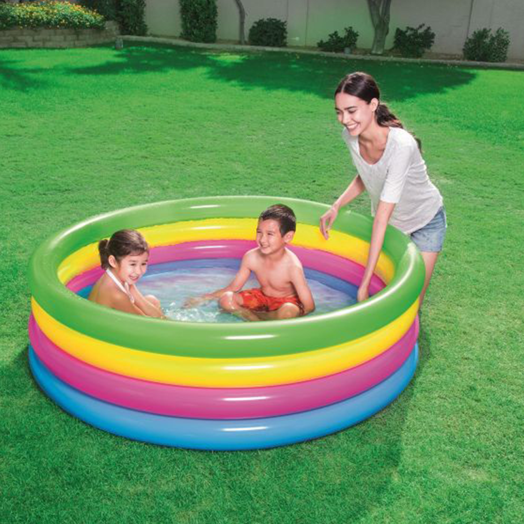 Bestway® 4-Ring Colorful Play Pool - Image 2