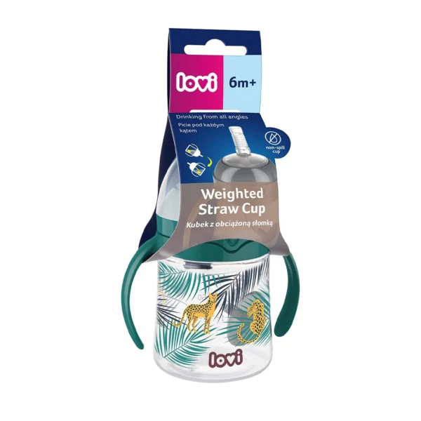 LOVI Jungle Vibes Straw Cup 150 ml – Green - Image 9