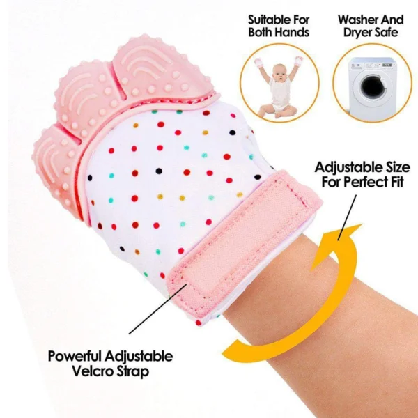 Teething Mitten – Pink - Image 2