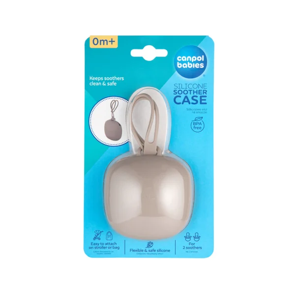 Canpol Silicone Pacifier Case – Beige