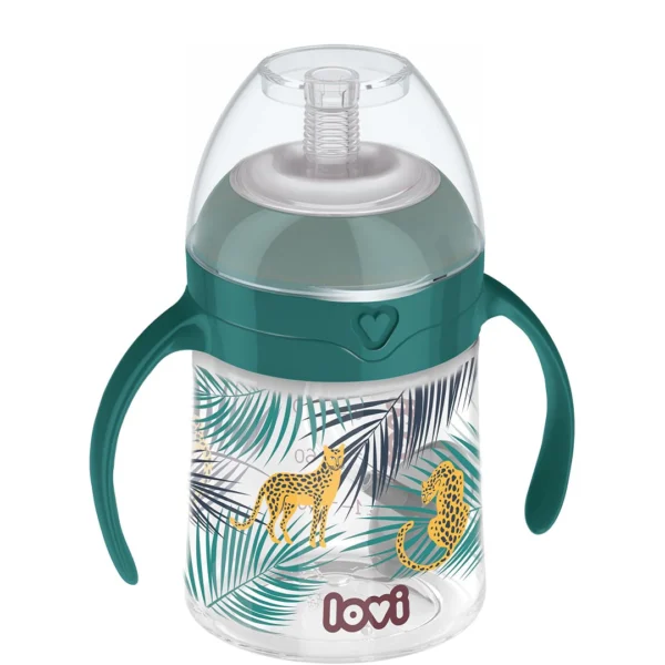 LOVI Jungle Vibes Straw Cup 150 ml – Green