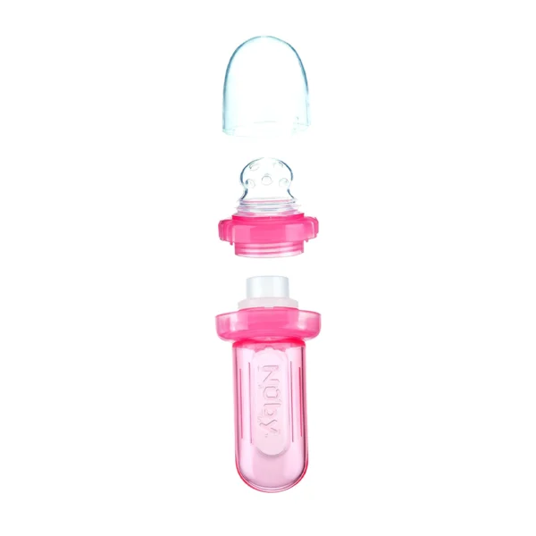 Nuby EZ Squeeze Feeder – 30ml – Pink - Image 3