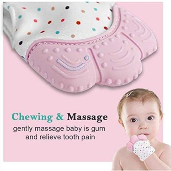 Teething Mitten – Pink - Image 3