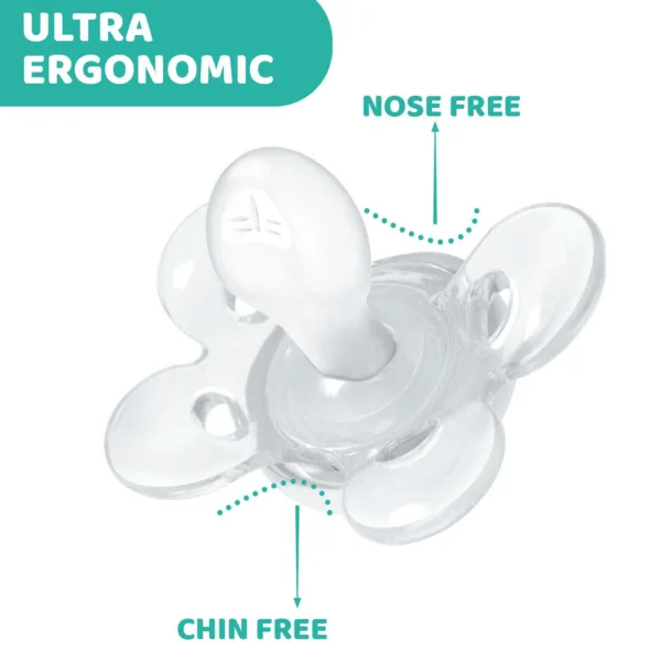 Chicco Physio Comfort Silicone Soother – Blue – BPA Free - Image 5