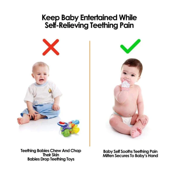 Teething Mitten – Pink - Image 5