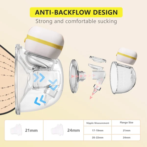 True Baby Wearable Double Electric Breast Pump – Yellow - Image 9